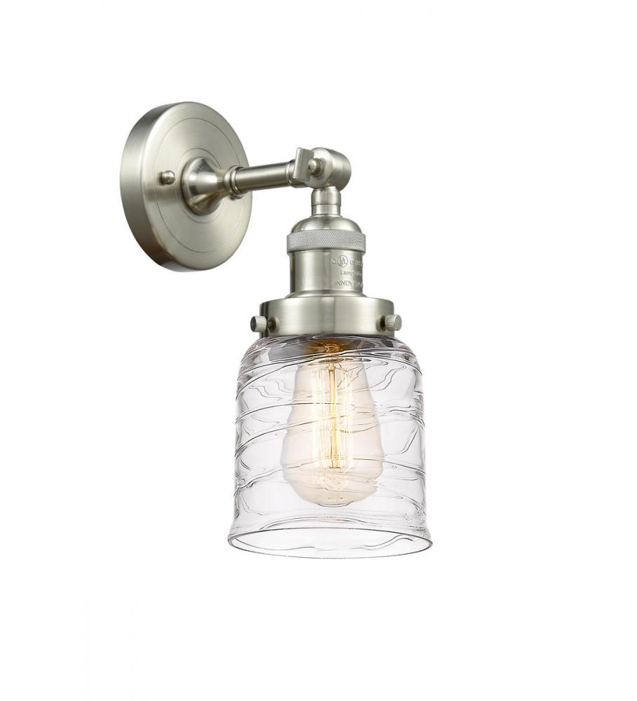 Bell - 1 Light - 5 inch - Brushed Satin Nickel - Sconce