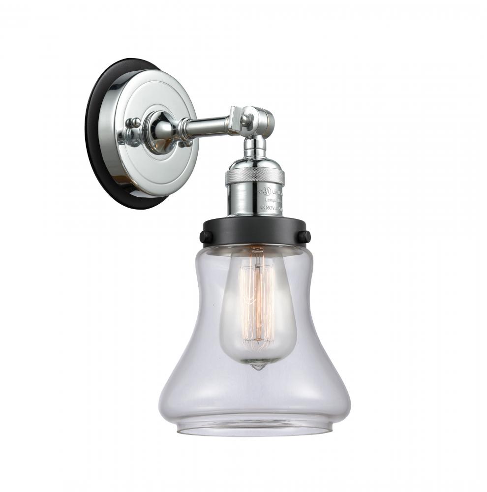 Bellmont - 1 Light - 7 inch - Polished Nickel - Sconce