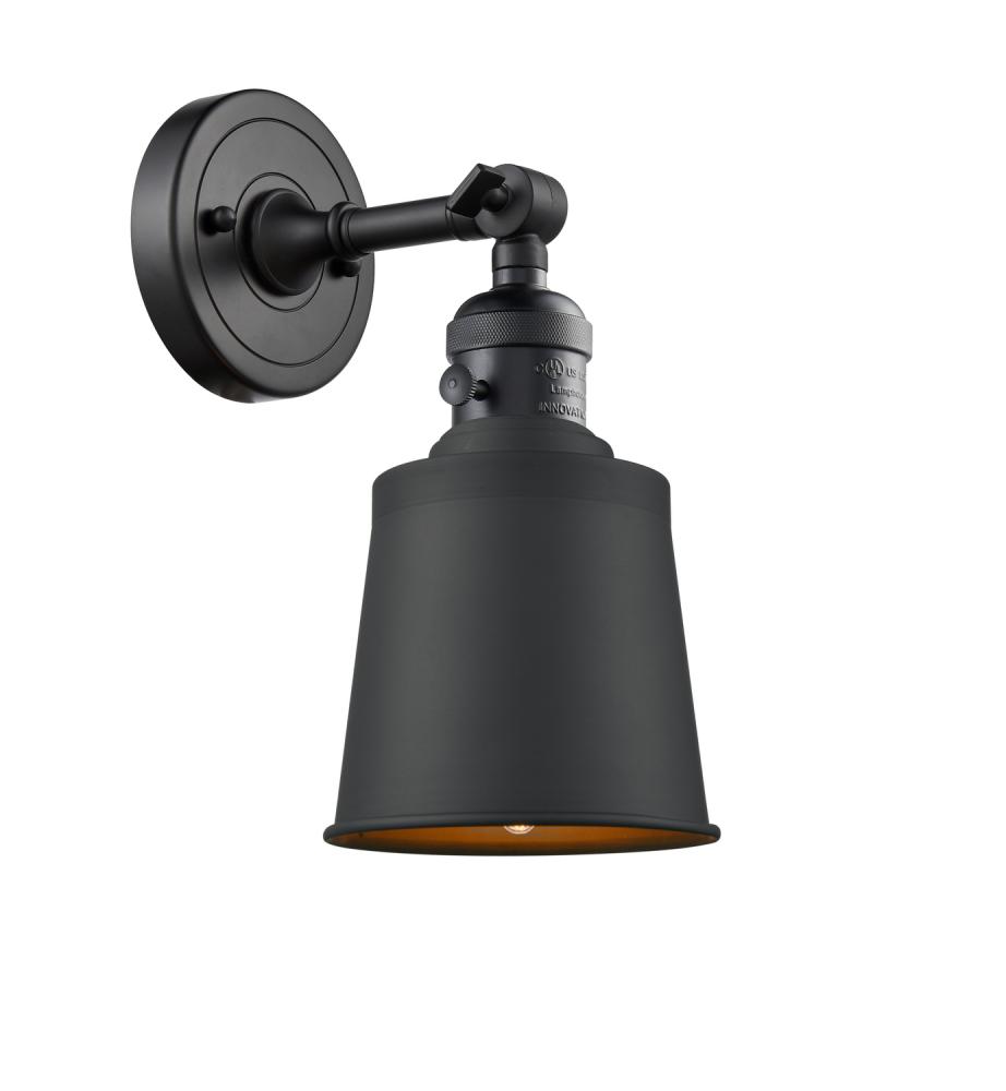 Addison - 1 Light - 5 inch - Matte Black - Sconce