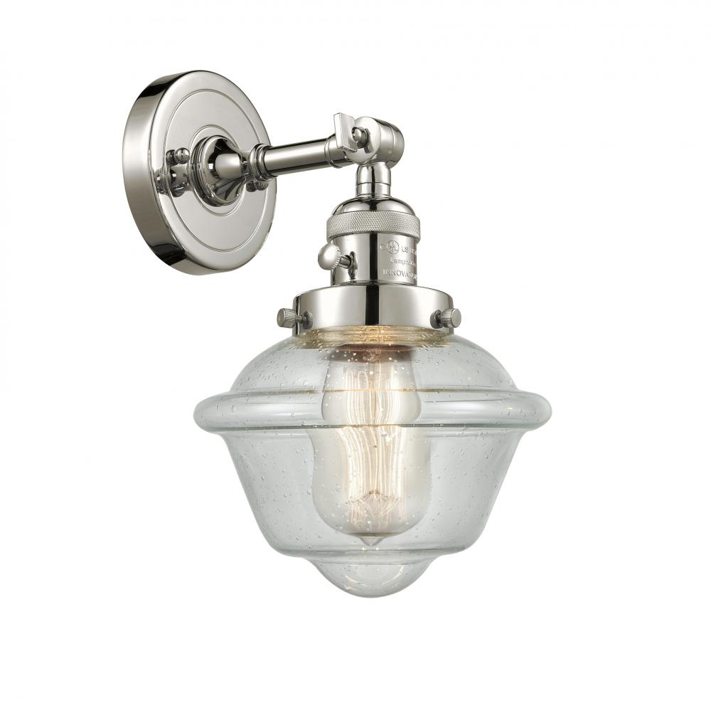 Oxford - 1 Light - 8 inch - Polished Nickel - Sconce