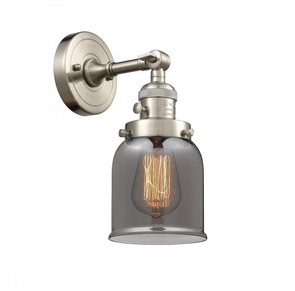 Bell - 1 Light - 5 inch - Brushed Satin Nickel - Sconce