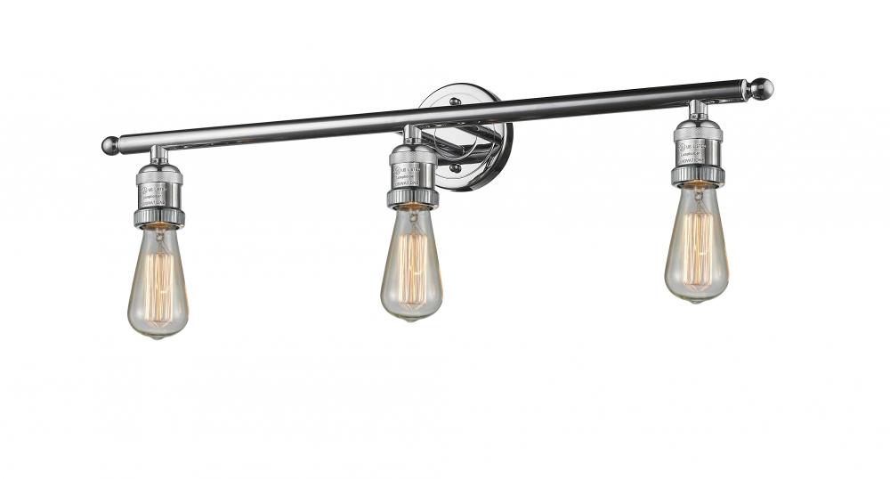 Bare Bulb 3 Light Bath Vanity Light