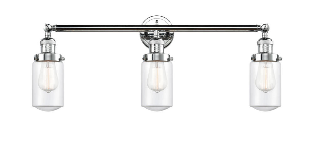 Dover - 3 Light - 31 inch - Polished Chrome - Bath Vanity Light