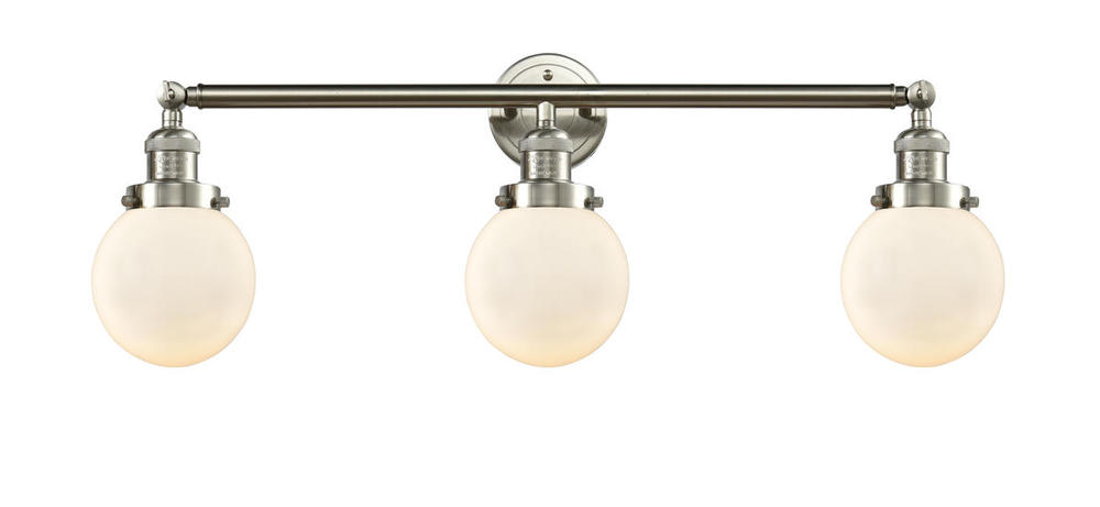 Beacon - 3 Light - 30 inch - Brushed Satin Nickel - Bath Vanity Light