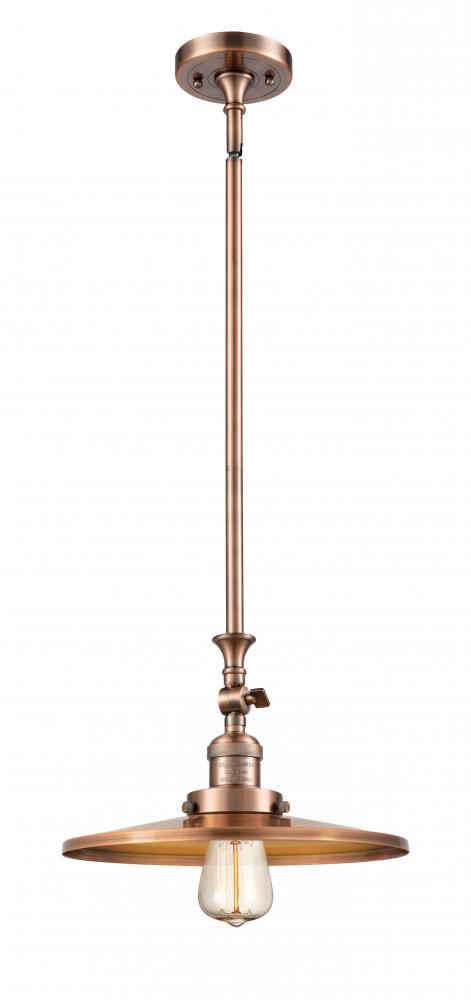 Appalachian - 1 Light - 12 inch - Antique Copper - Stem Hung - Mini Pendant