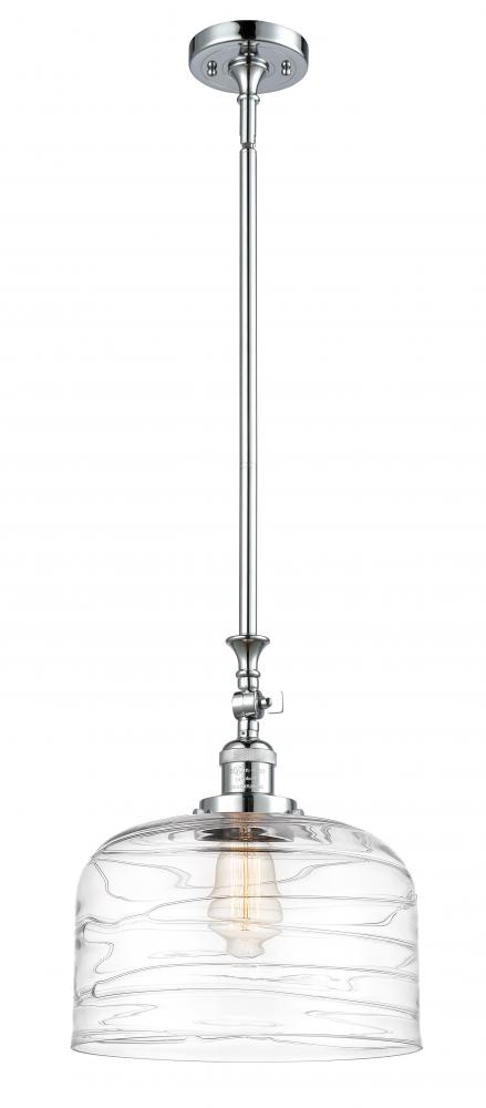 Bell - 1 Light - 12 inch - Polished Chrome - Stem Hung - Mini Pendant