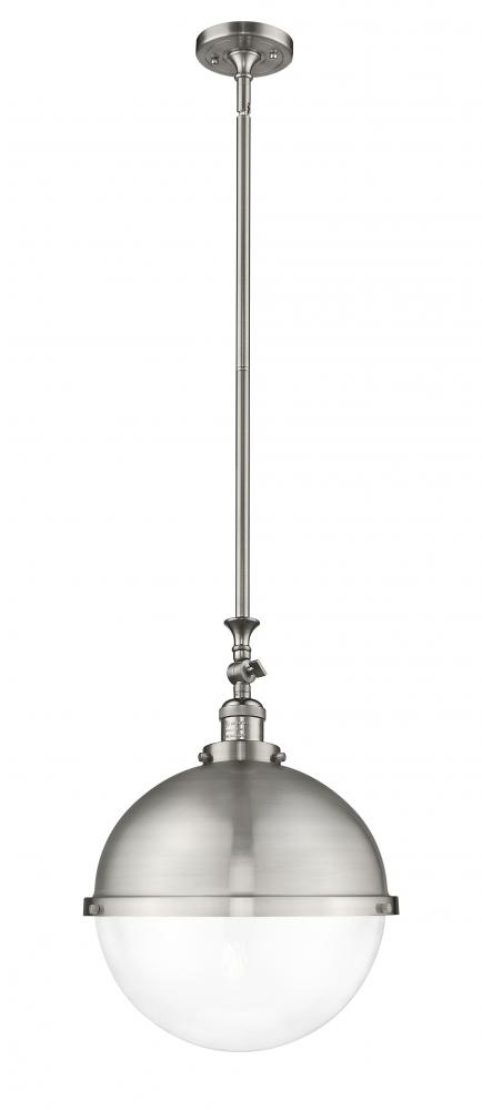 Hampden - 1 Light - 13 inch - Brushed Satin Nickel - Stem Hung - Pendant