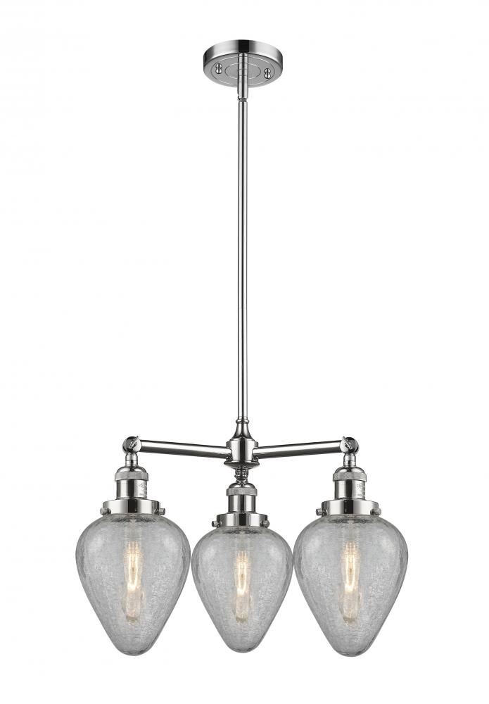 Geneseo - 3 Light - 26 inch - Polished Chrome - Stem Hung - Chandelier