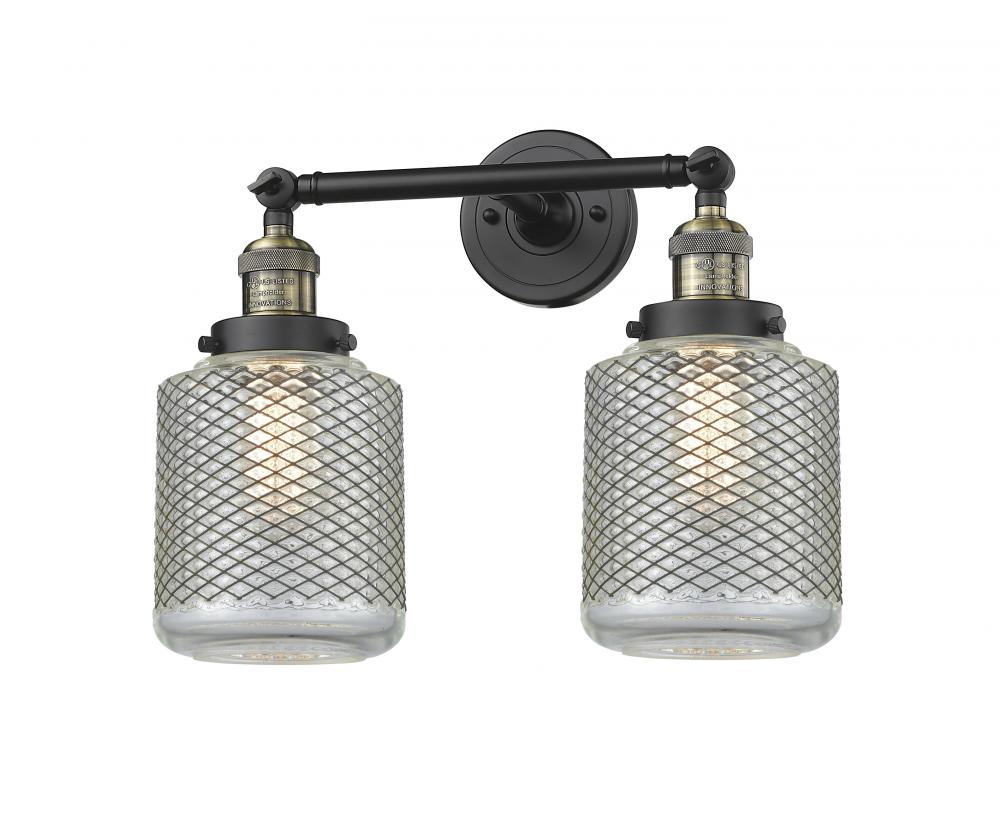 Stanton - 2 Light - 16 inch - Black Antique Brass - Bath Vanity Light