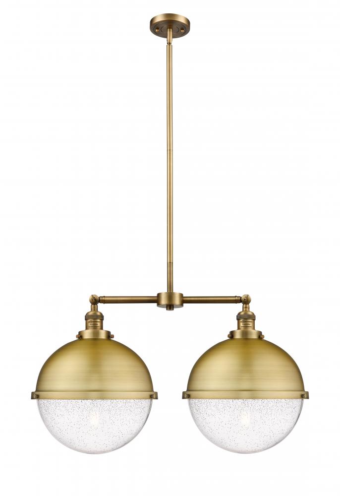 Hampden - 2 Light - 18 inch - Brushed Brass - Stem Hung - Island Light