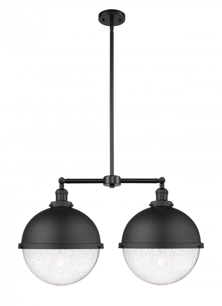 Hampden - 2 Light - 18 inch - Matte Black - Stem Hung - Island Light