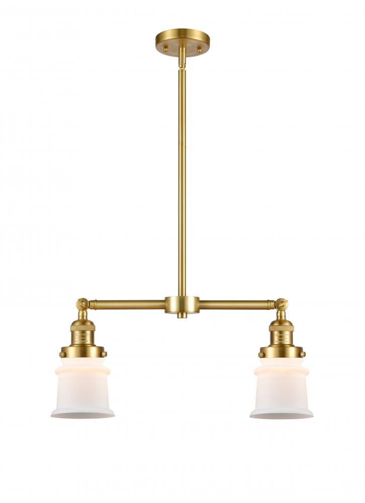 Canton - 2 Light - 21 inch - Satin Gold - Stem Hung - Island Light