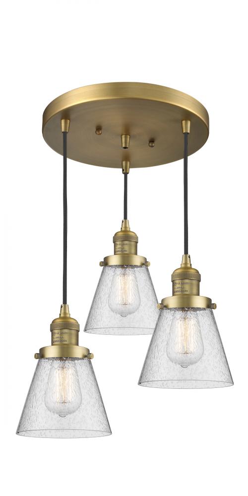 Small Cone 3 Light Multi-Pendant