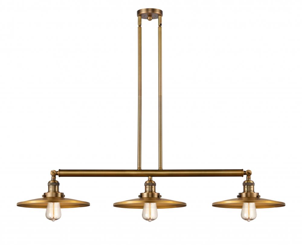 Appalachian - 3 Light - 45 inch - Brushed Brass - Stem Hung - Island Light