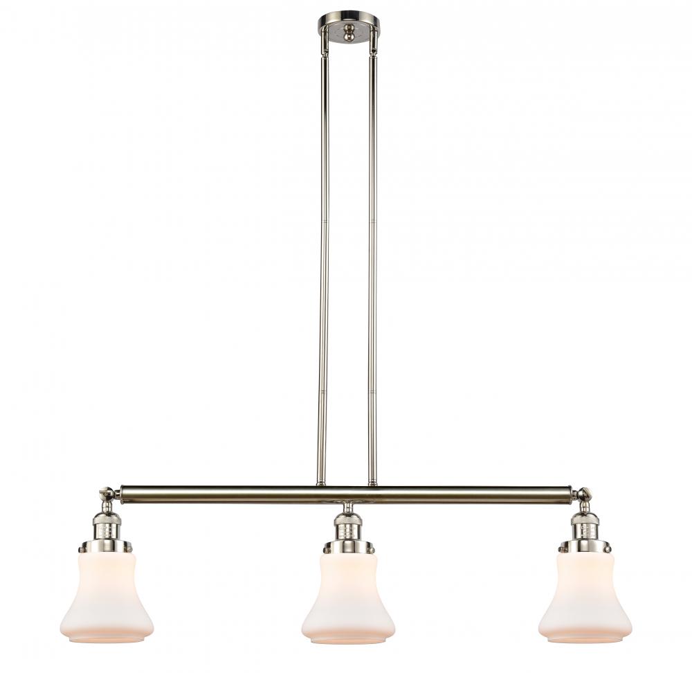 Bellmont - 3 Light - 39 inch - Polished Nickel - Stem Hung - Island Light