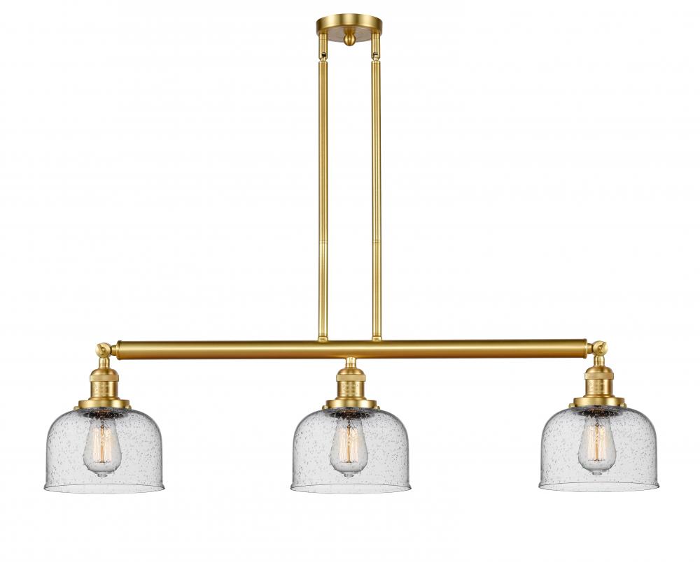 Bell - 3 Light - 41 inch - Satin Gold - Stem Hung - Island Light