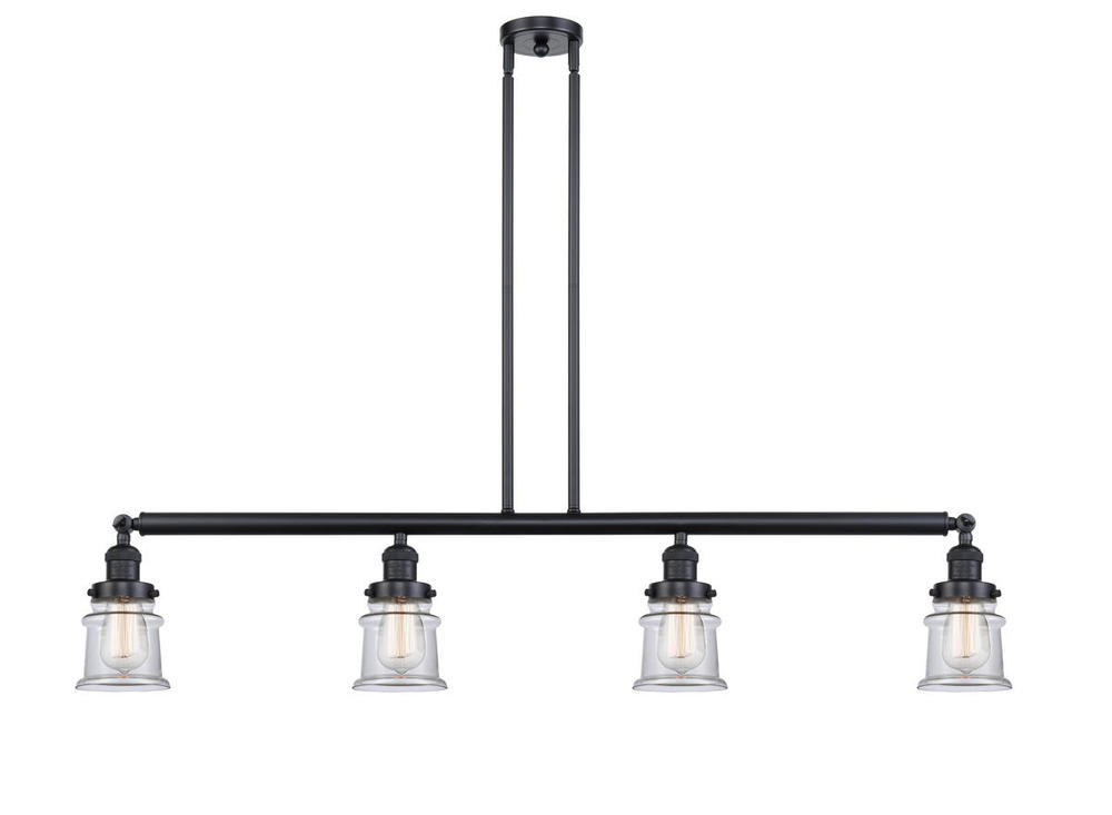 Canton - 4 Light - 51 inch - Matte Black - Stem Hung - Island Light