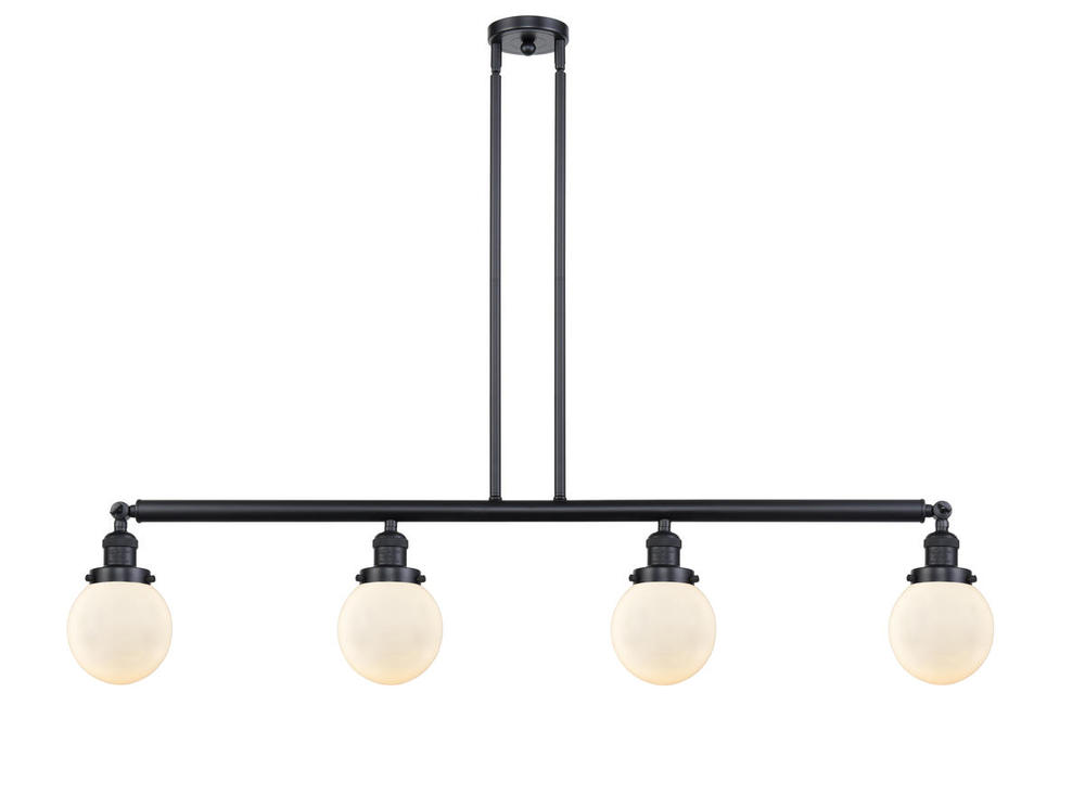 Beacon - 4 Light - 51 inch - Matte Black - Stem Hung - Island Light