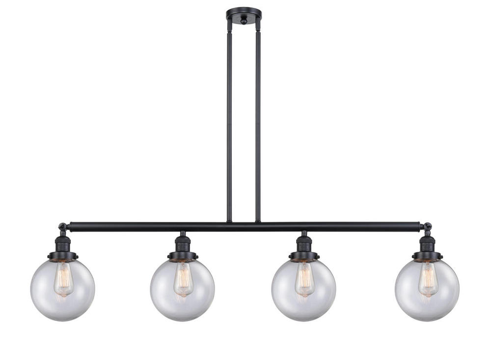 Beacon - 4 Light - 53 inch - Matte Black - Stem Hung - Island Light