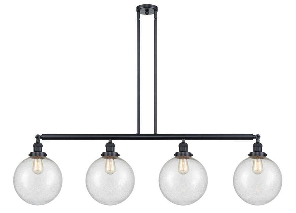 Beacon - 4 Light - 54 inch - Matte Black - Stem Hung - Island Light