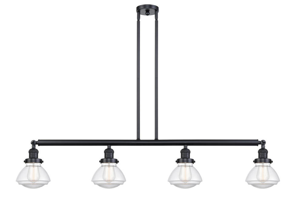 Olean - 4 Light - 51 inch - Matte Black - Stem Hung - Island Light