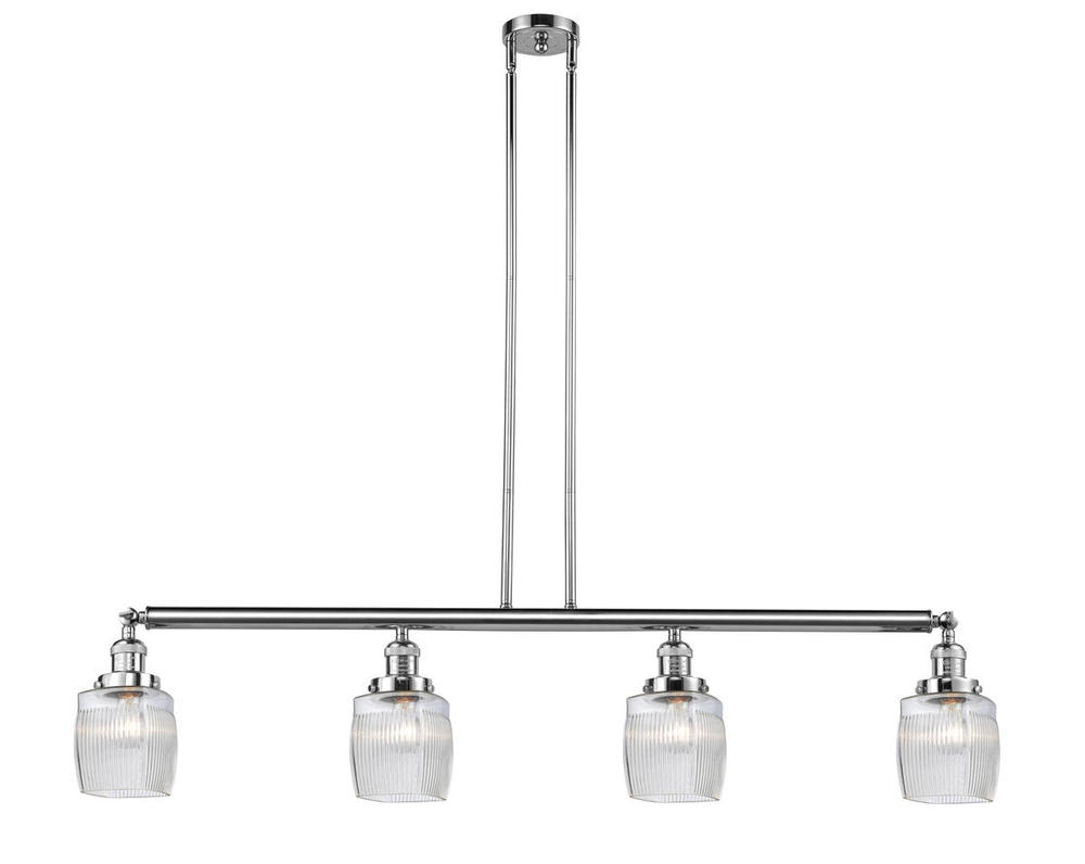 Colton - 4 Light - 50 inch - Polished Chrome - Stem Hung - Island Light