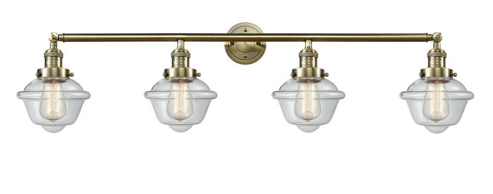 Oxford - 4 Light - 46 inch - Antique Brass - Bath Vanity Light