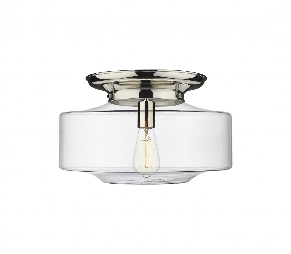 Bridgeton - 1 Light - 16 inch - Polished Nickel - Flush Mount