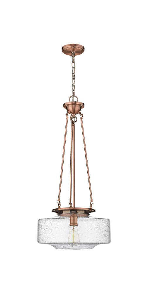 Bridgeton - 1 Light - 16 inch - Antique Copper - Chain Hung - Pendant