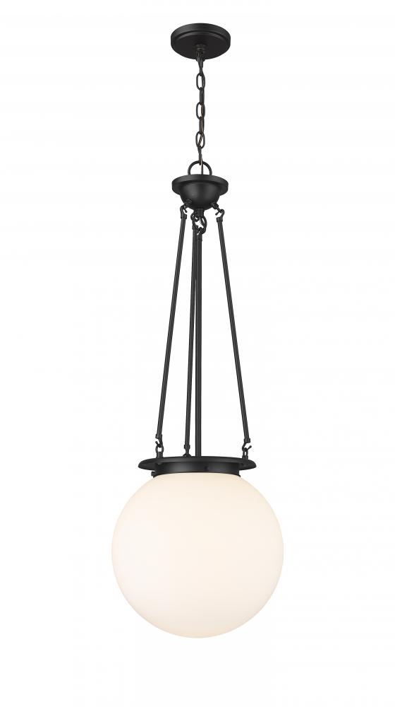 Beacon - 1 Light - 14 inch - Matte Black - Chain Hung - Pendant