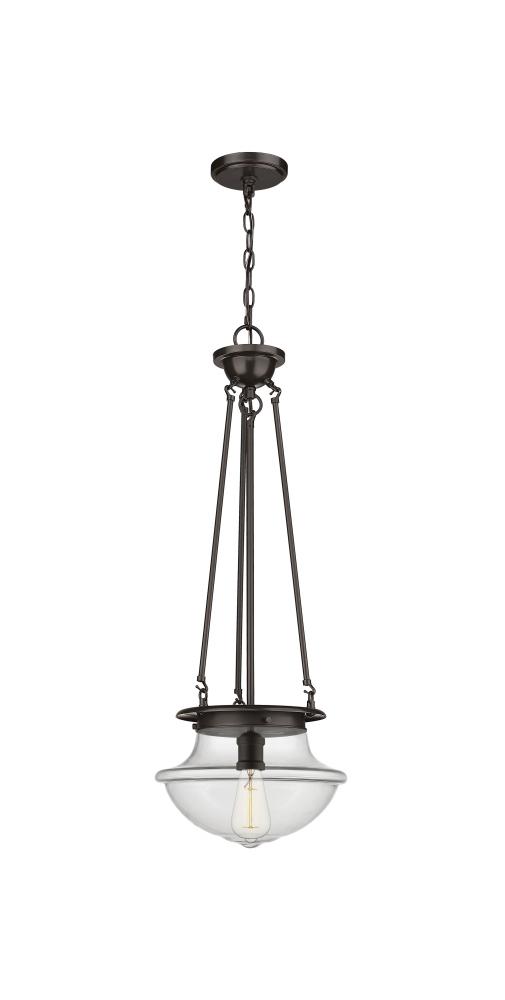 Oxford - 1 Light - 12 inch - Oil Rubbed Bronze - Pendant