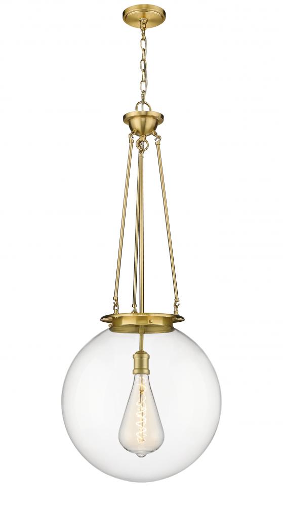 Beacon - 1 Light - 18 inch - Satin Gold - Chain Hung - Pendant