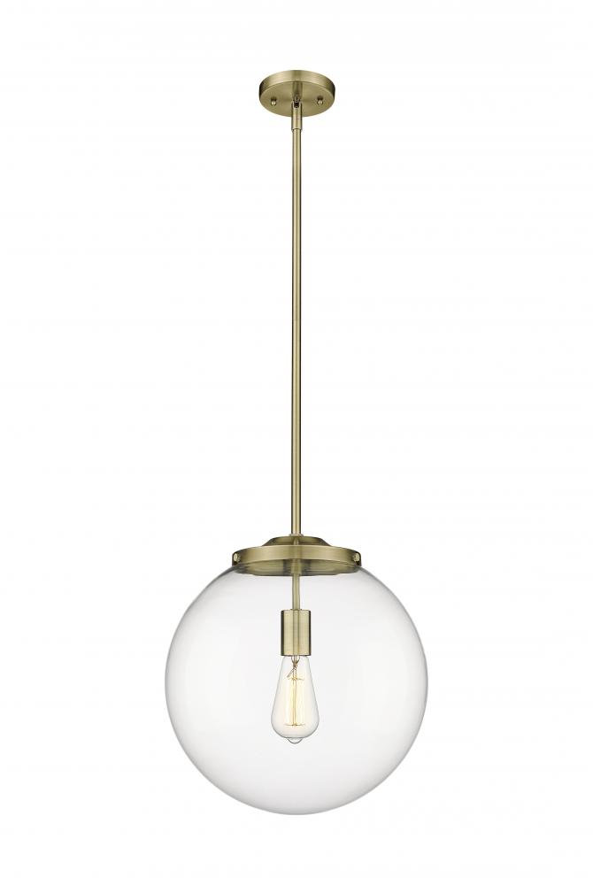 Beacon - 1 Light - 16 inch - Antique Brass - Cord hung - Pendant