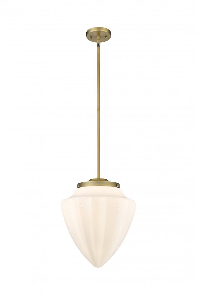 Beacon - 1 Light - 16 inch - Brushed Brass - Stem Hung - Pendant