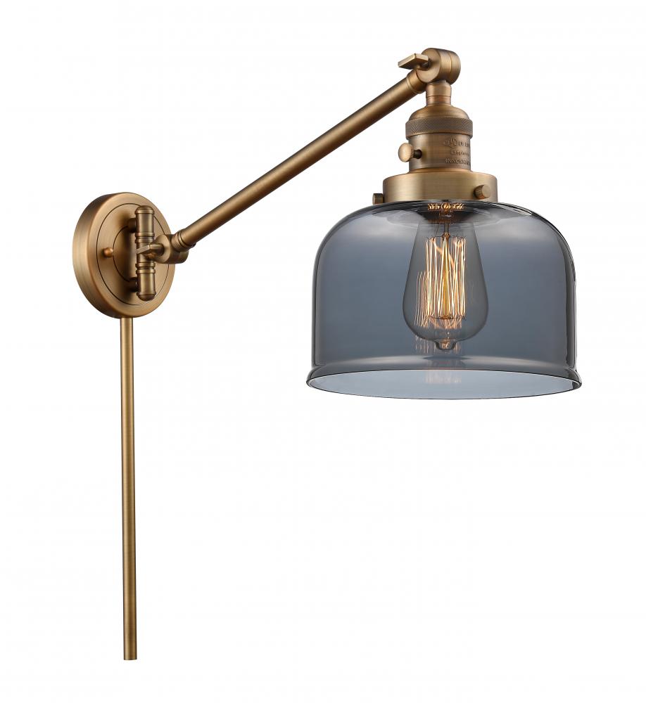 Bell - 1 Light - 8 inch - Brushed Brass - Swing Arm