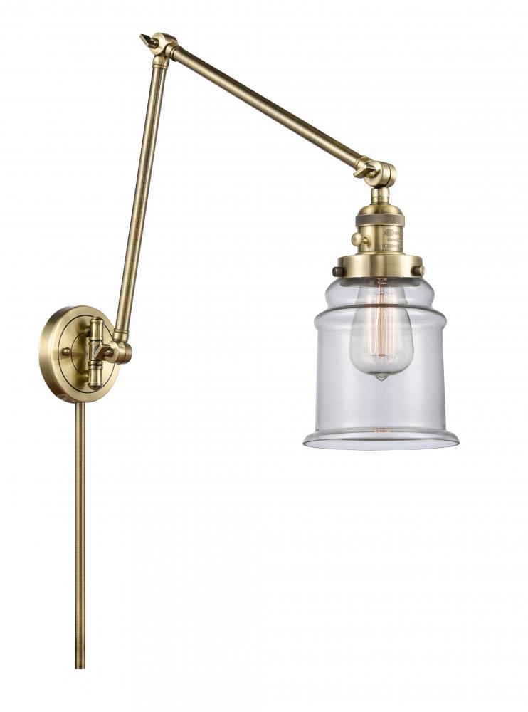 Canton - 1 Light - 6 inch - Antique Brass - Swing Arm