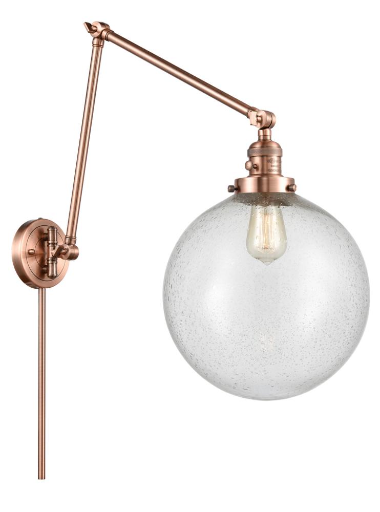 Beacon - 1 Light - 12 inch - Antique Copper - Swing Arm