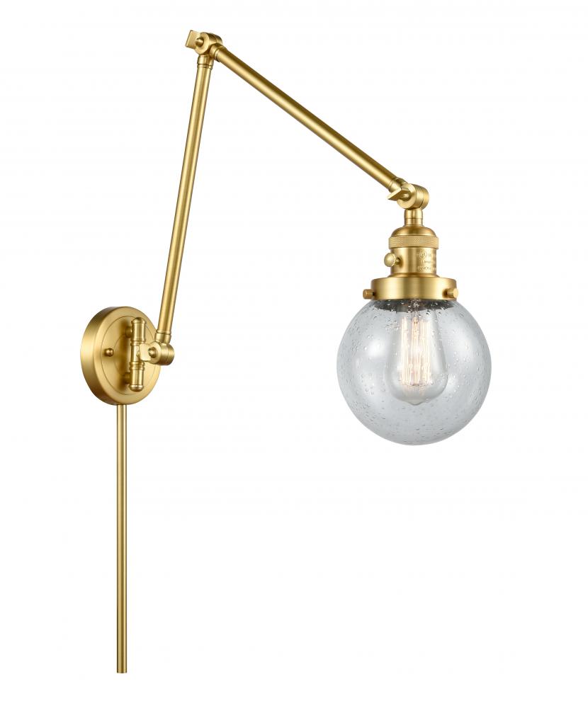 Beacon - 1 Light - 6 inch - Satin Gold - Swing Arm