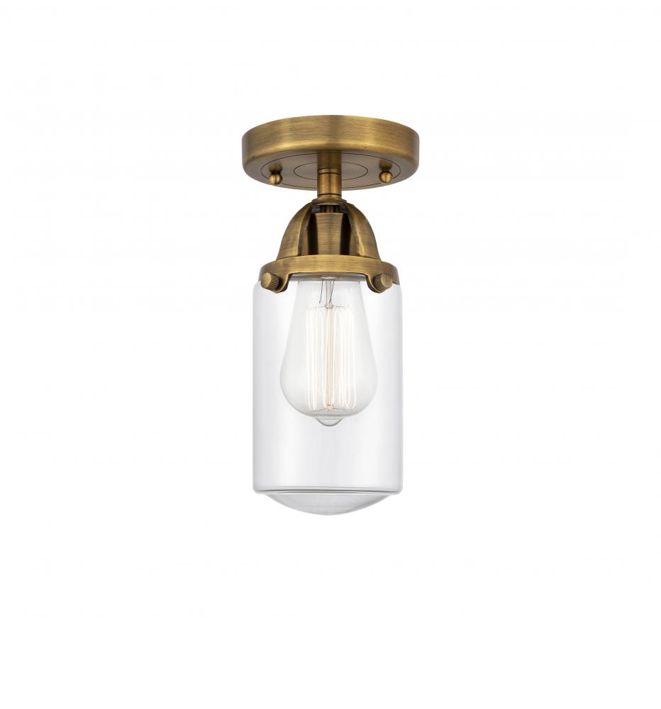 Dover - 1 Light - 5 inch - Brushed Brass - Semi-Flush Mount