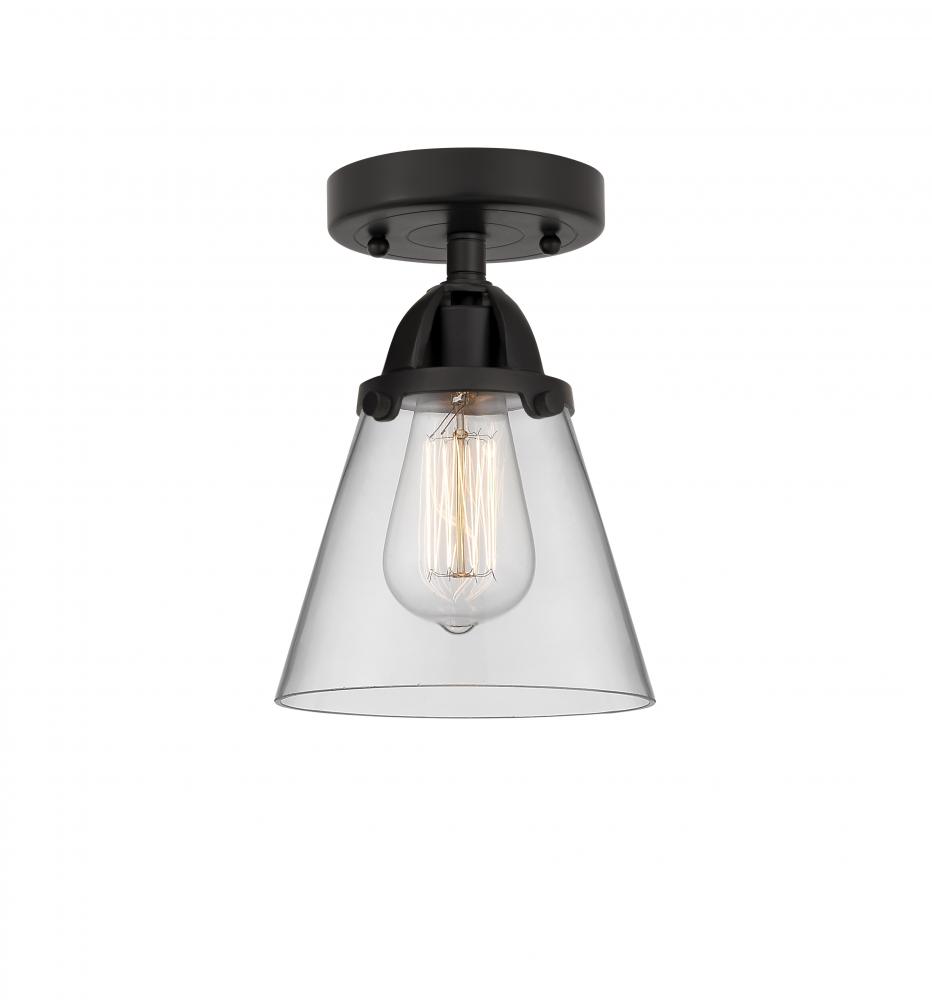 Cone - 1 Light - 6 inch - Matte Black - Semi-Flush Mount