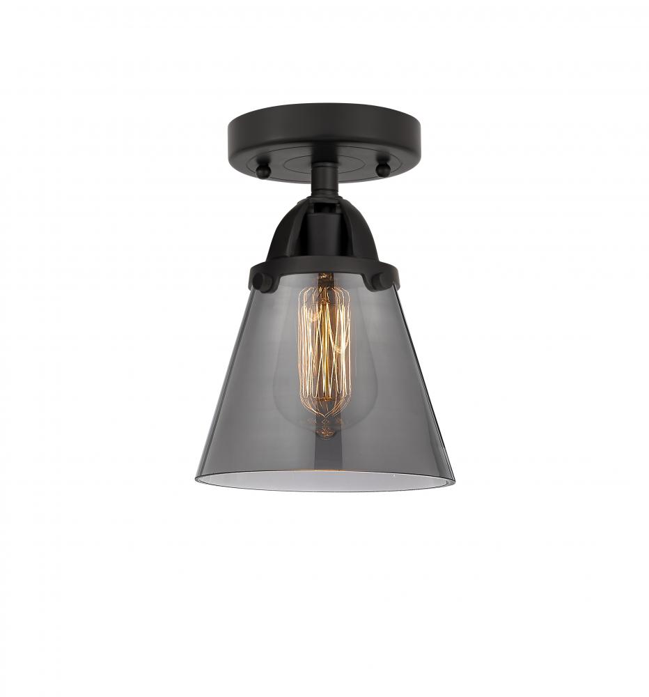 Cone - 1 Light - 6 inch - Matte Black - Semi-Flush Mount