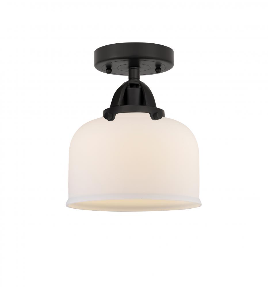 Bell - 1 Light - 8 inch - Matte Black - Semi-Flush Mount