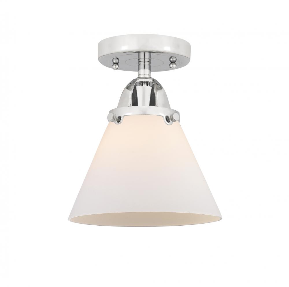 Cone - 1 Light - 8 inch - Polished Chrome - Semi-Flush Mount