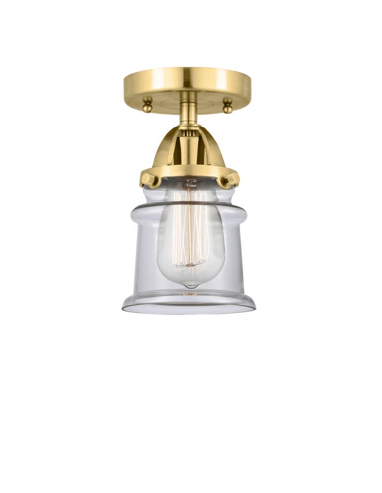 Canton - 1 Light - 5 inch - Satin Gold - Semi-Flush Mount