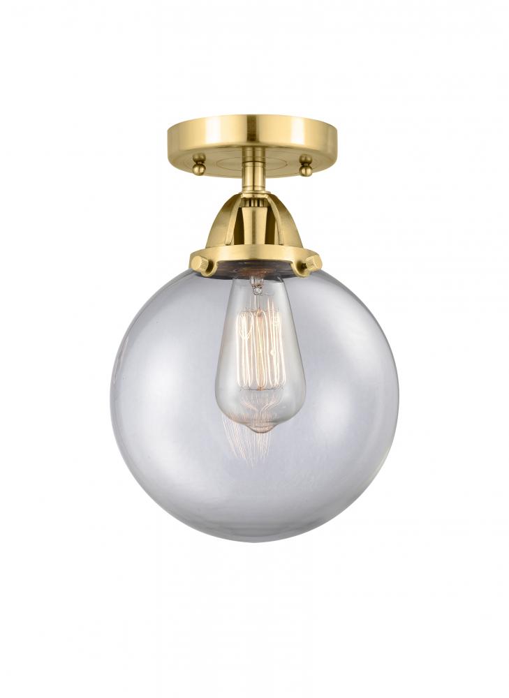 Beacon - 1 Light - 8 inch - Satin Gold - Semi-Flush Mount