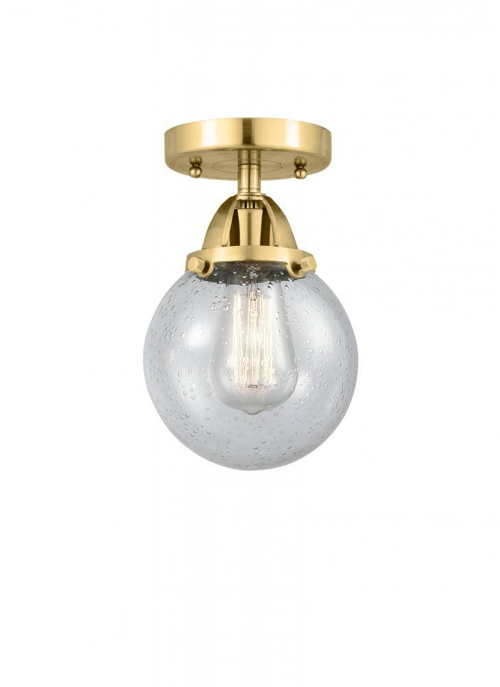 Beacon - 1 Light - 6 inch - Satin Gold - Semi-Flush Mount