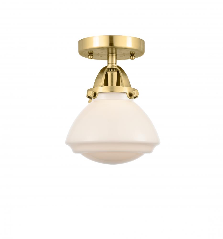 Olean - 1 Light - 7 inch - Satin Gold - Semi-Flush Mount