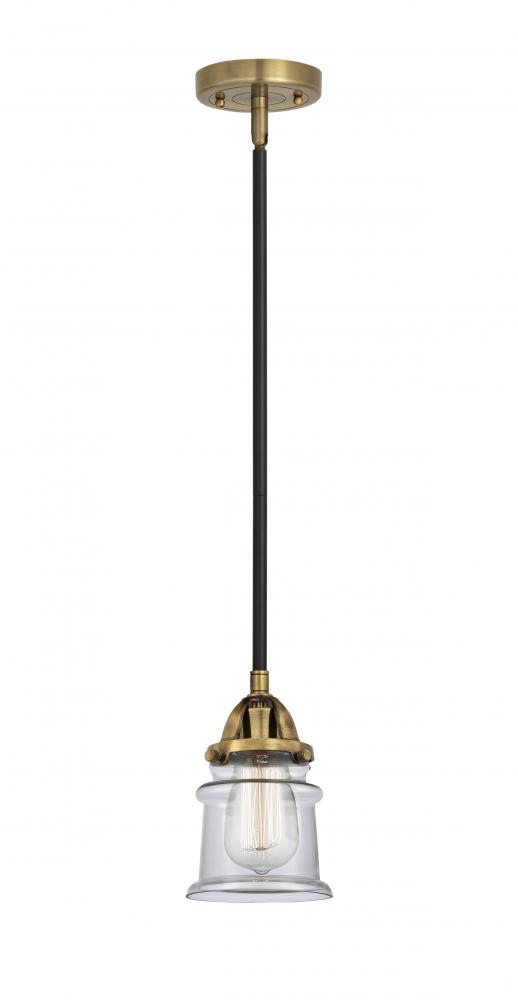 Canton - 1 Light - 5 inch - Black Antique Brass - Cord hung - Mini Pendant