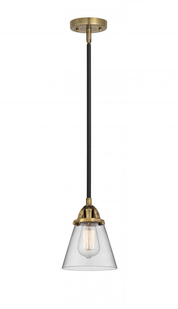 Cone - 1 Light - 6 inch - Black Antique Brass - Cord hung - Mini Pendant