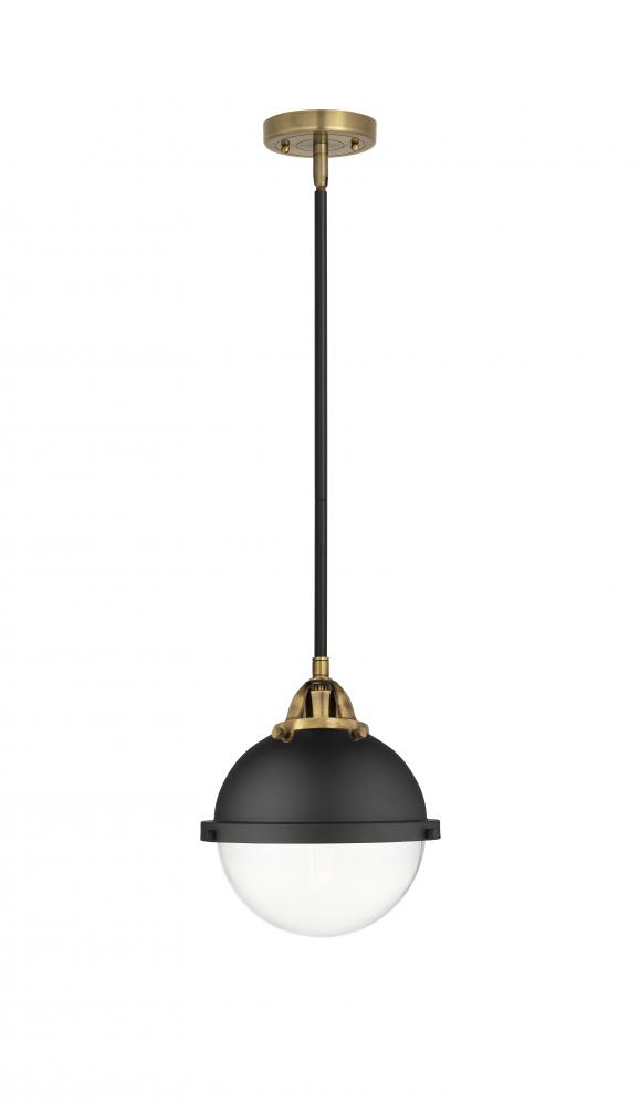 Hampden - 1 Light - 9 inch - Black Antique Brass - Cord hung - Mini Pendant